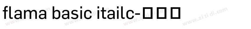 flama basic itailc字体转换